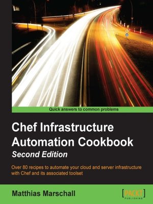 cover image of Chef Infrastructure Automation Cookbook